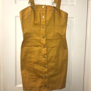 Mustard Overall Dress
